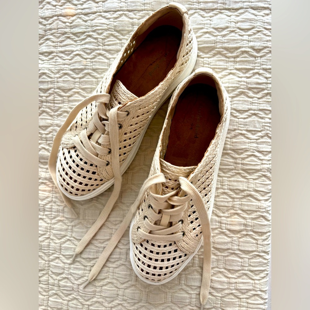 Charles David raffia sneakers